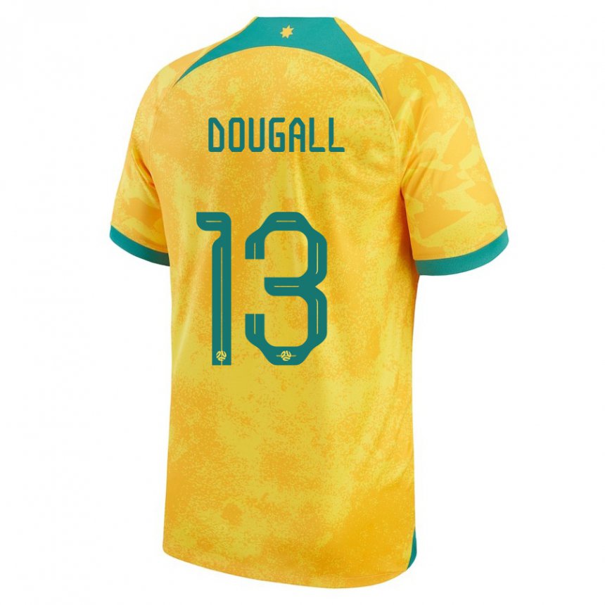 Kinder Australische Kenny Dougall #13 Gold Heimtrikot Trikot 22-24 T-shirt Schweiz