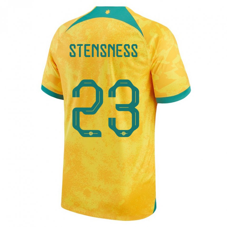 Kinder Australische Gianni Stensness #23 Gold Heimtrikot Trikot 22-24 T-shirt Schweiz