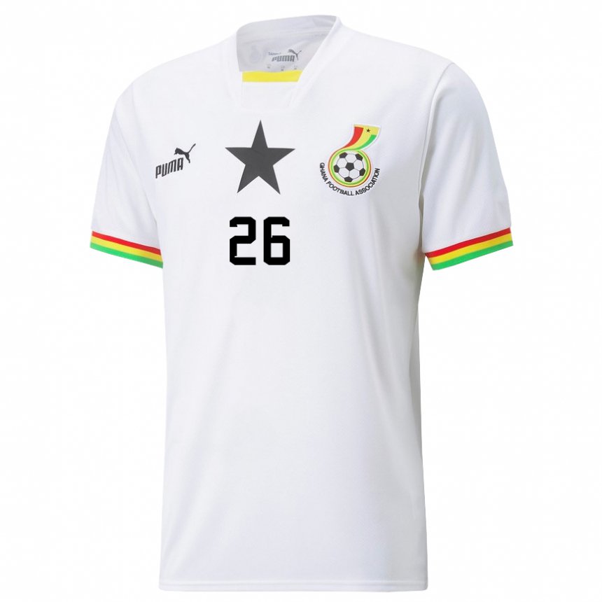 Kinder Ghanaische Alidu Seidu #26 Weiß Heimtrikot Trikot 22-24 T-shirt Schweiz