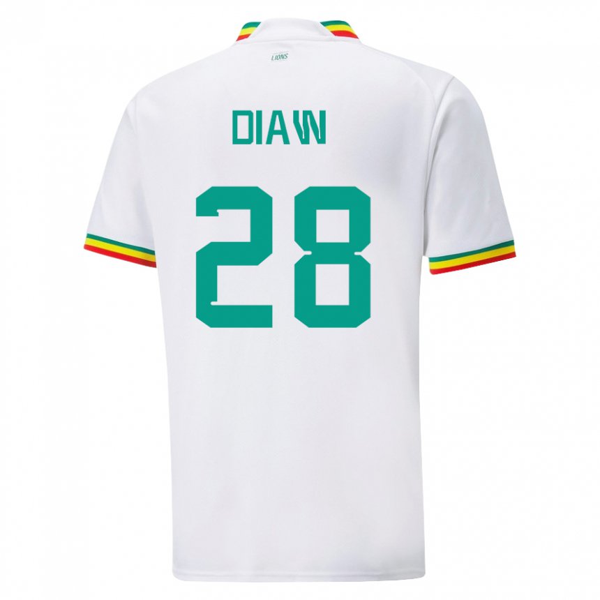 Kinder Senegalesische Mory Diaw #28 Weiß Heimtrikot Trikot 22-24 T-shirt Schweiz