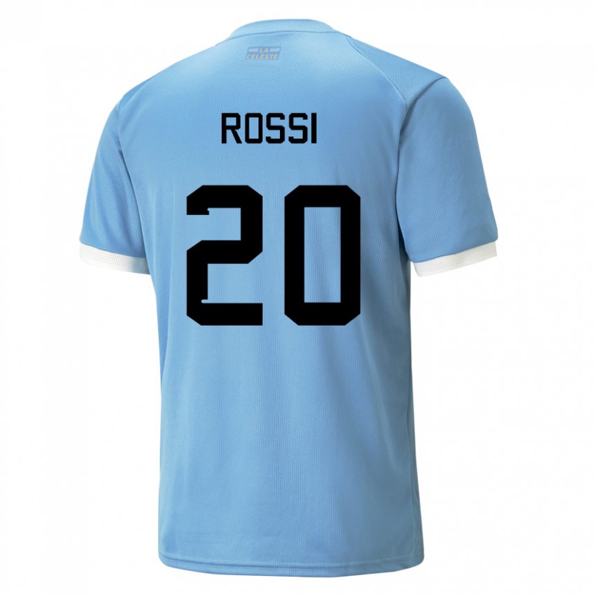 Kinder Uruguayische Diego Rossi #20 Blau Heimtrikot Trikot 22-24 T-shirt Schweiz