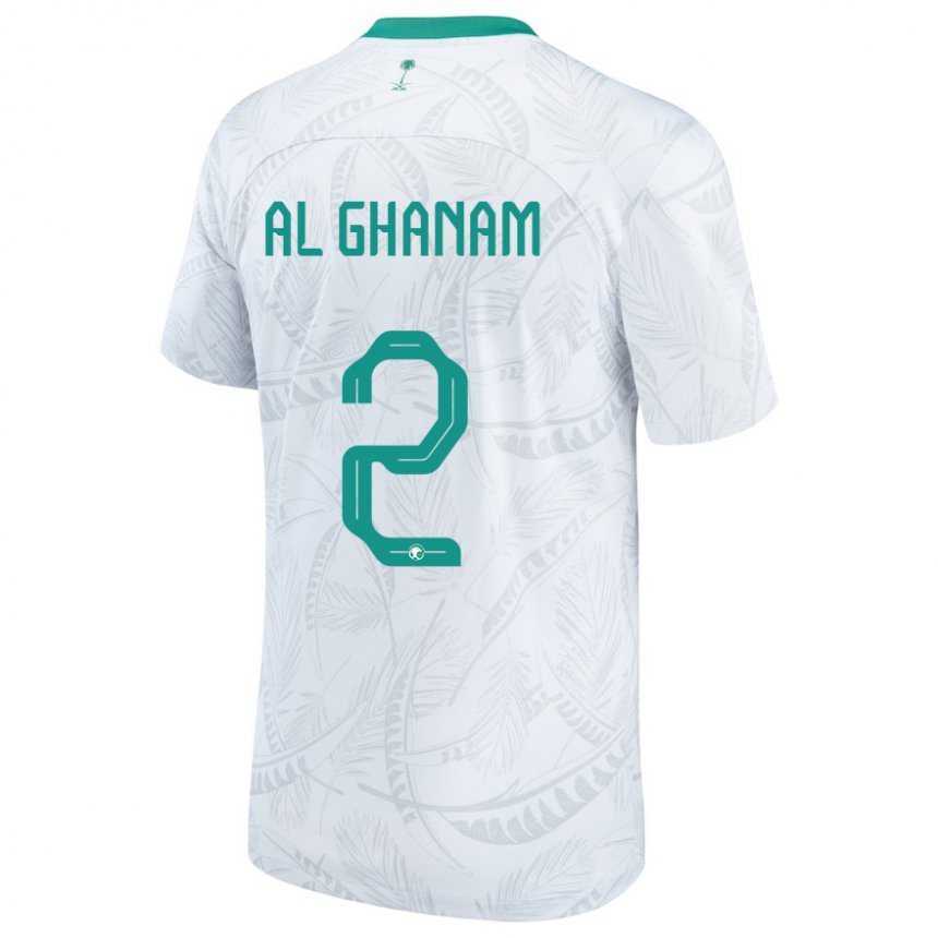 Enfant Maillot Arabie Saoudite Sultan Al Ghanam #2 Blanc Tenues Domicile 22-24 T-shirt Suisse