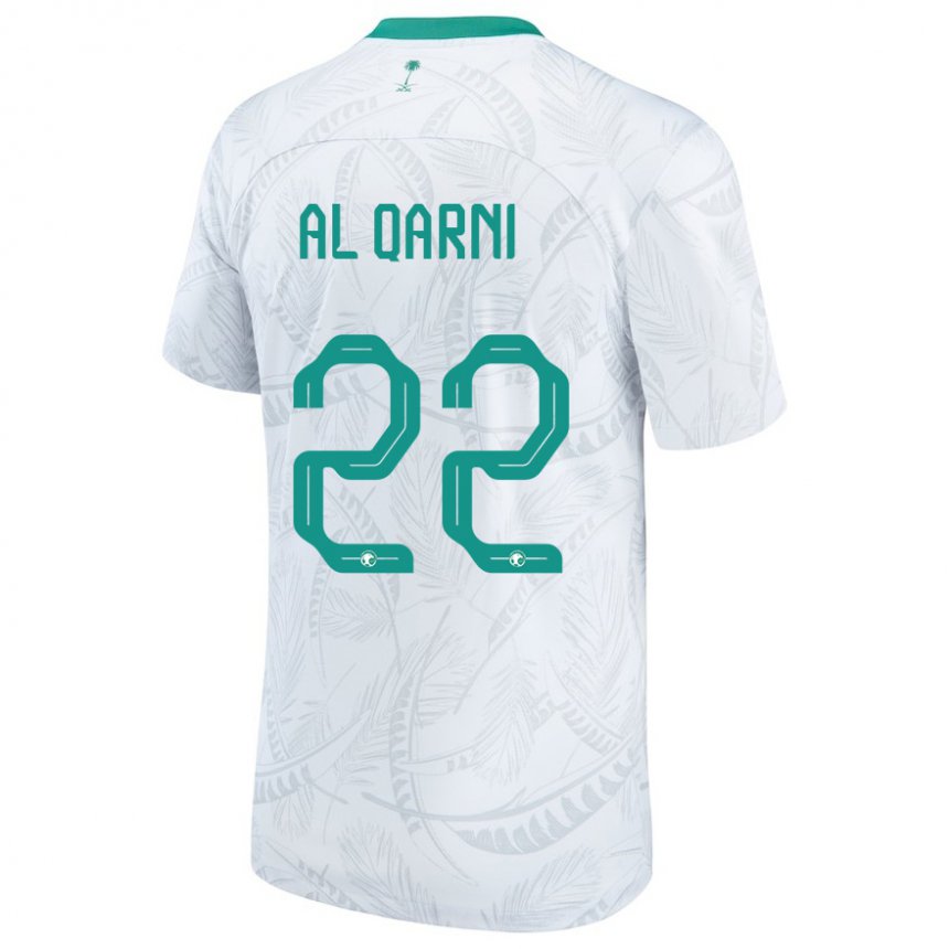 Enfant Maillot Arabie Saoudite Fawaz Al Qarni #22 Blanc Tenues Domicile 22-24 T-shirt Suisse