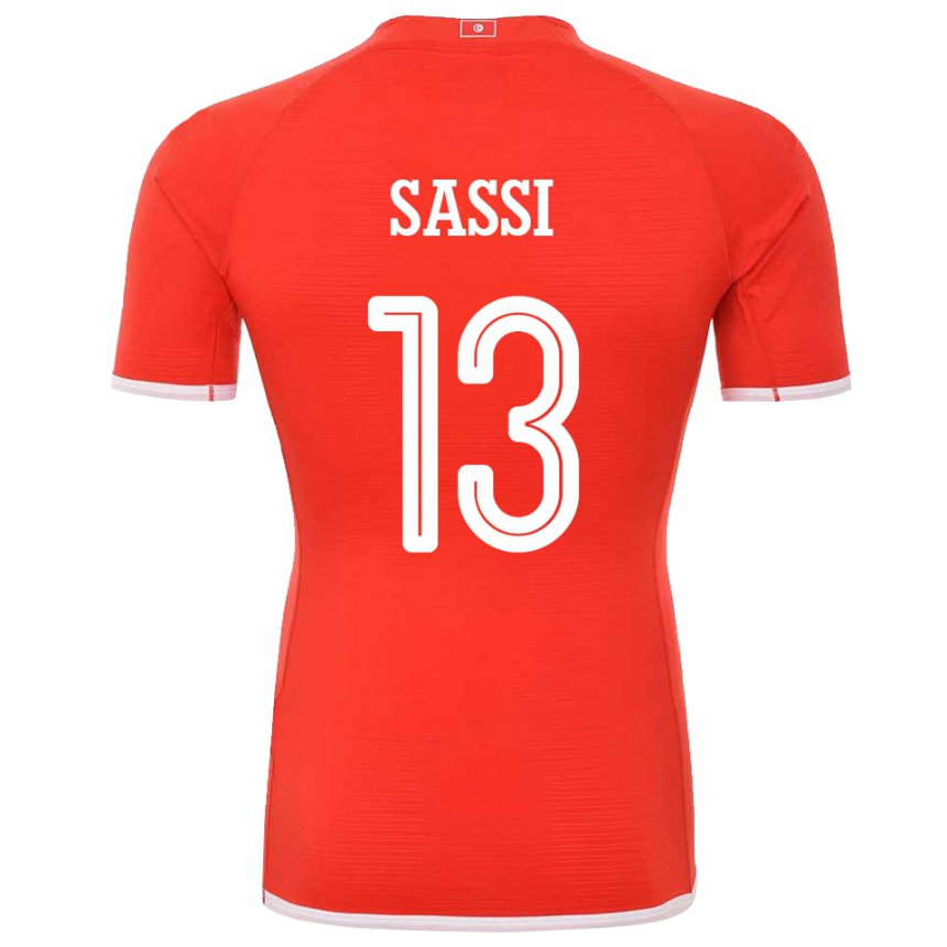 Kinder Tunesische Ferjani Sassi #13 Rot Heimtrikot Trikot 22-24 T-shirt Schweiz