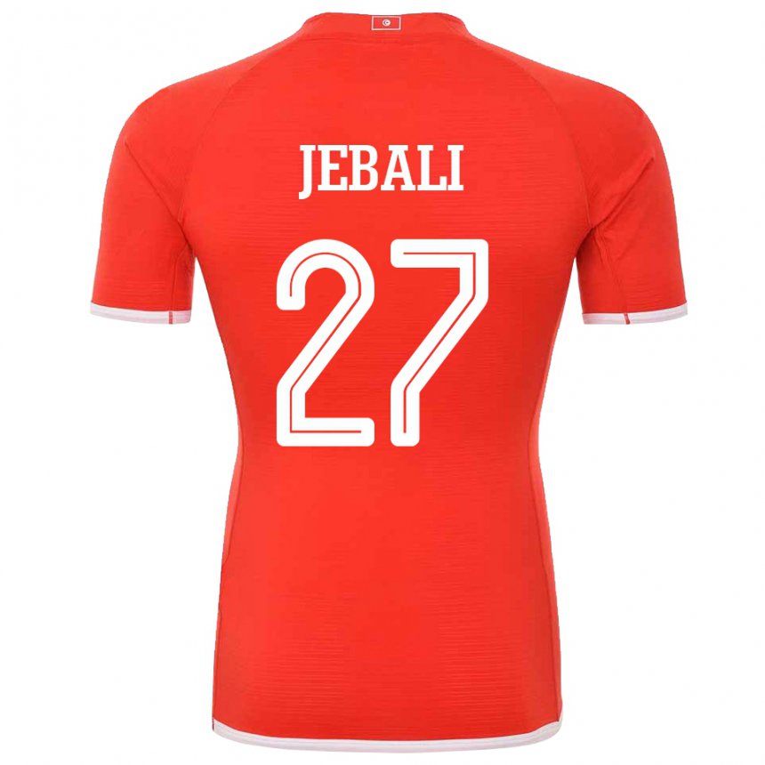 Enfant Maillot Tunisie Issam Jebali #27 Rouge Tenues Domicile 22-24 T-shirt Suisse