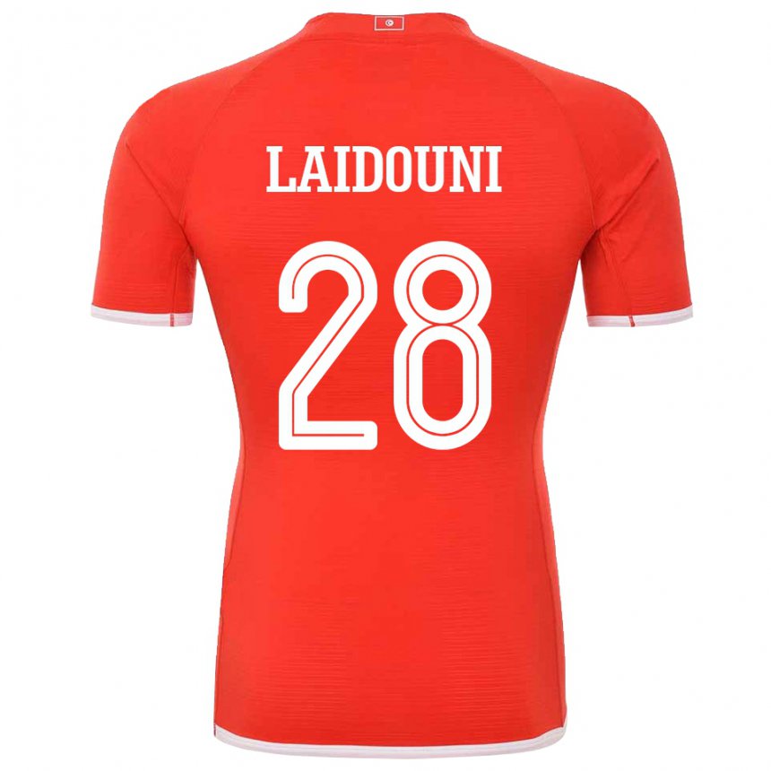 Kinder Tunesische Aissa Laidouni #28 Rot Heimtrikot Trikot 22-24 T-shirt Schweiz