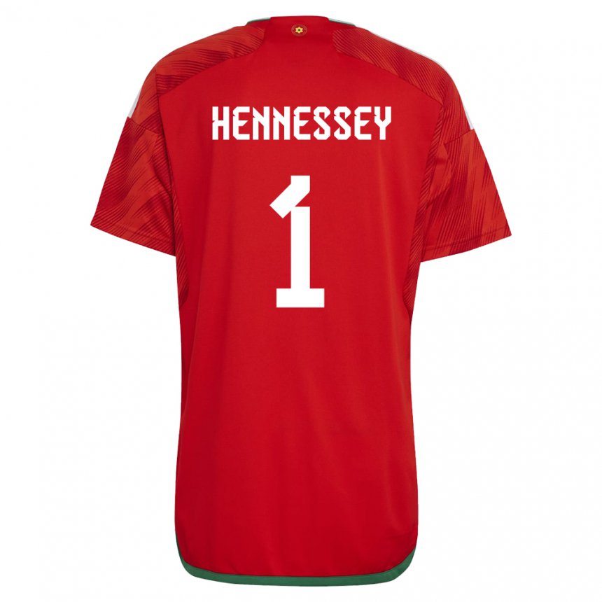 Kinder Walisische Wayne Hennessey #1 Rot Heimtrikot Trikot 22-24 T-shirt Schweiz