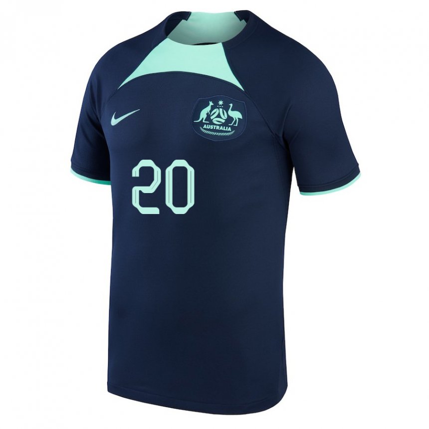 Enfant Maillot Australie Trent Sainsbury #20 Bleu Foncé Tenues Extérieur 22-24 T-shirt Suisse