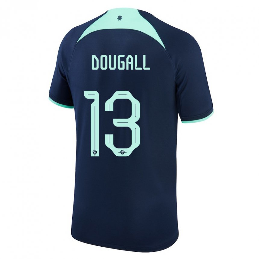 Kinder Australische Kenny Dougall #13 Dunkelblau Auswärtstrikot Trikot 22-24 T-shirt Schweiz