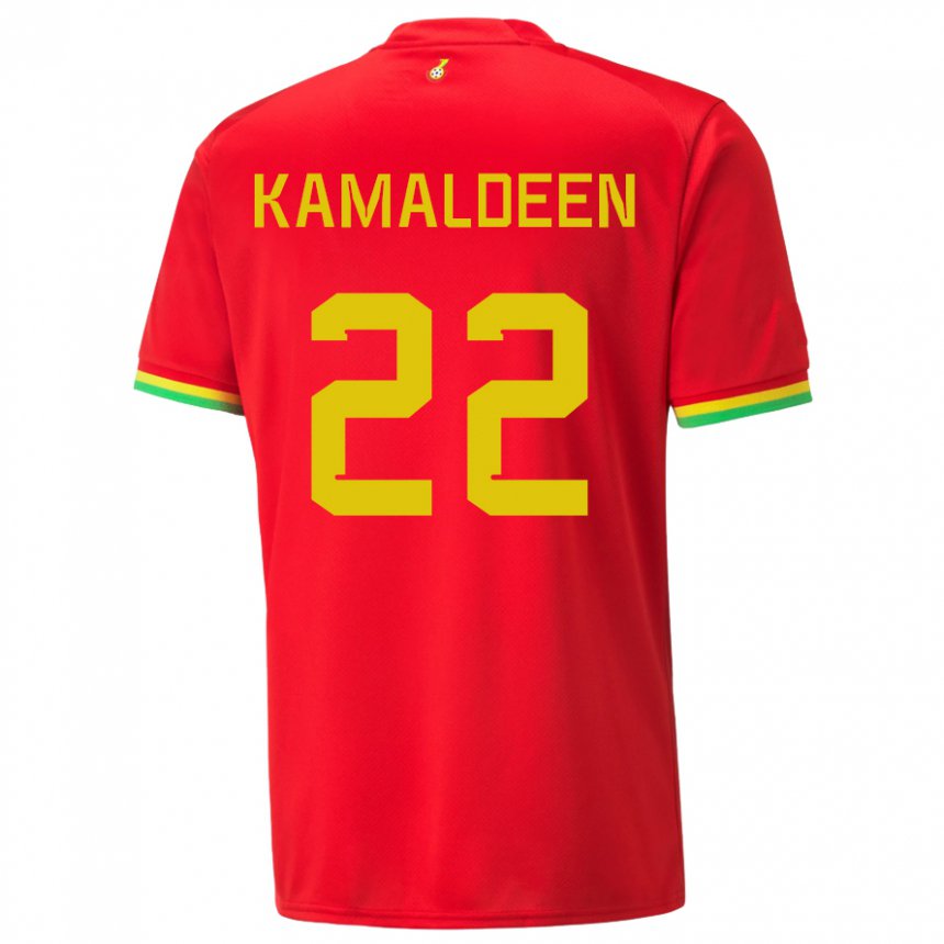 Kinder Ghanaische Kamaldeen Sulemana #22 Rot Auswärtstrikot Trikot 22-24 T-shirt Schweiz