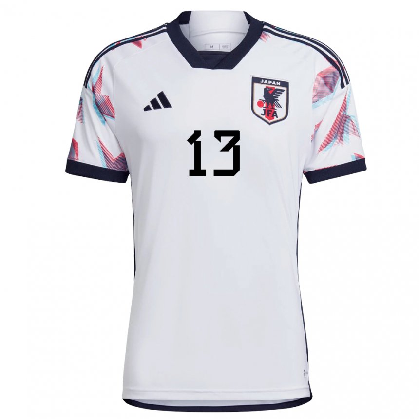 Enfant Maillot Japon Hidemasa Morita #13 Blanc Tenues Extérieur 22-24 T-shirt Suisse