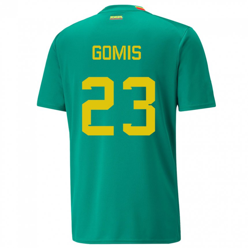 Enfant Maillot Sénégal Alfred Gomis #23 Verte Tenues Extérieur 22-24 T-shirt Suisse