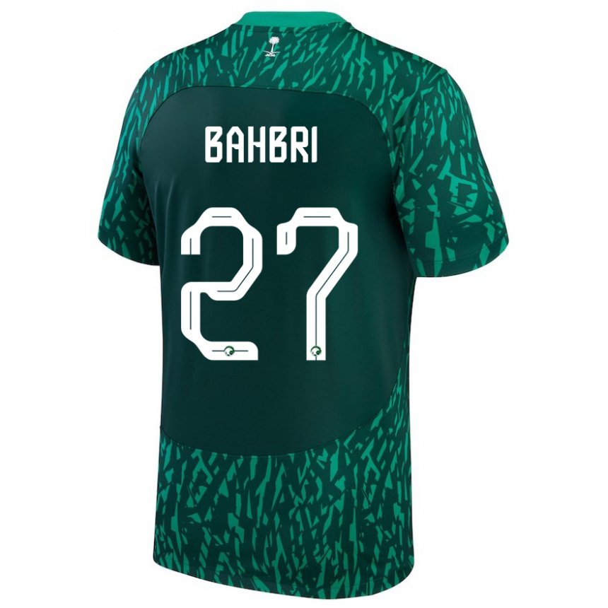 Kinder Saudi-arabische Hatan Bahbri #27 Dunkelgrün Auswärtstrikot Trikot 22-24 T-shirt Schweiz