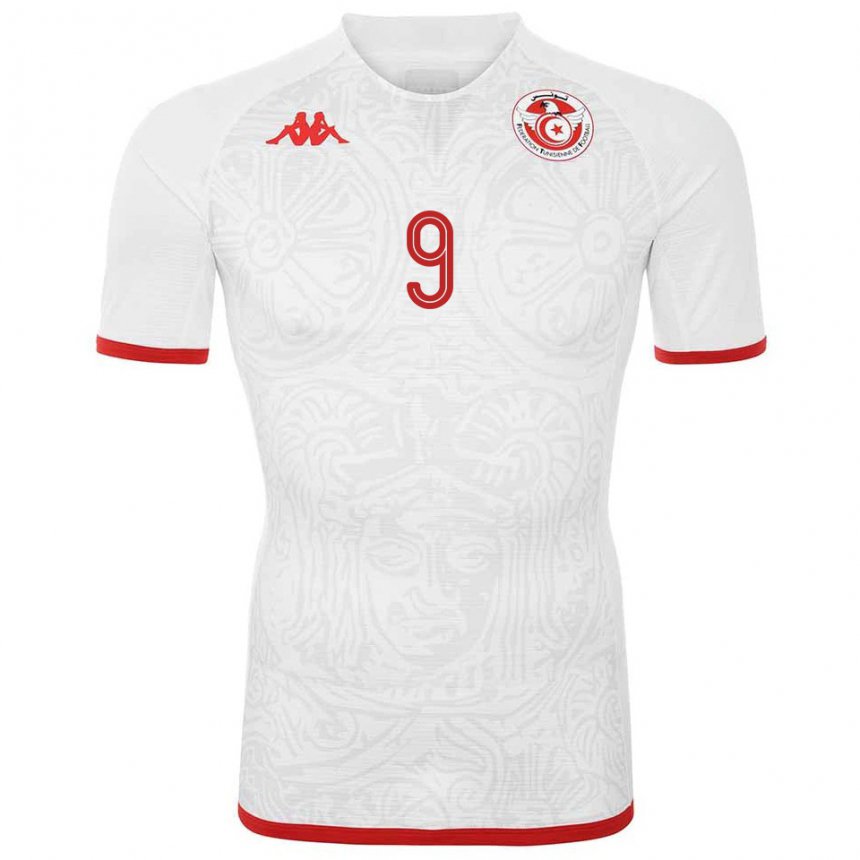 Kinder Tunesische Mortadha Ben Ouanes #9 Weiß Auswärtstrikot Trikot 22-24 T-shirt Schweiz