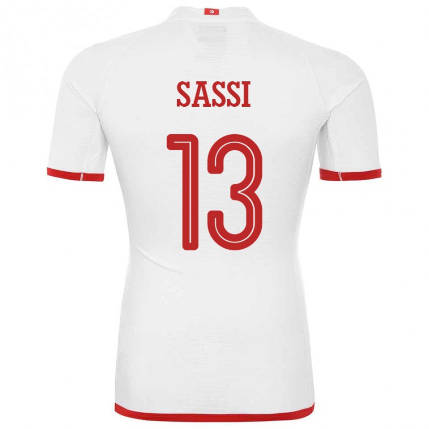 Kinder Tunesische Ferjani Sassi #13 Weiß Auswärtstrikot Trikot 22-24 T-shirt Schweiz