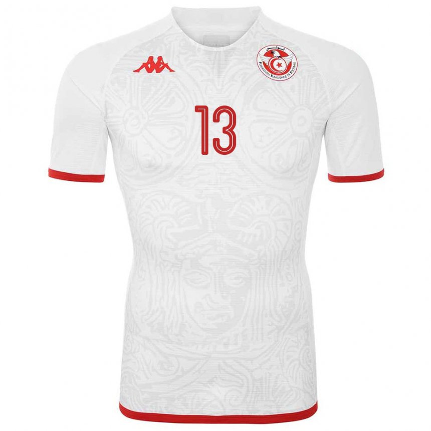 Kinder Tunesische Ferjani Sassi #13 Weiß Auswärtstrikot Trikot 22-24 T-shirt Schweiz