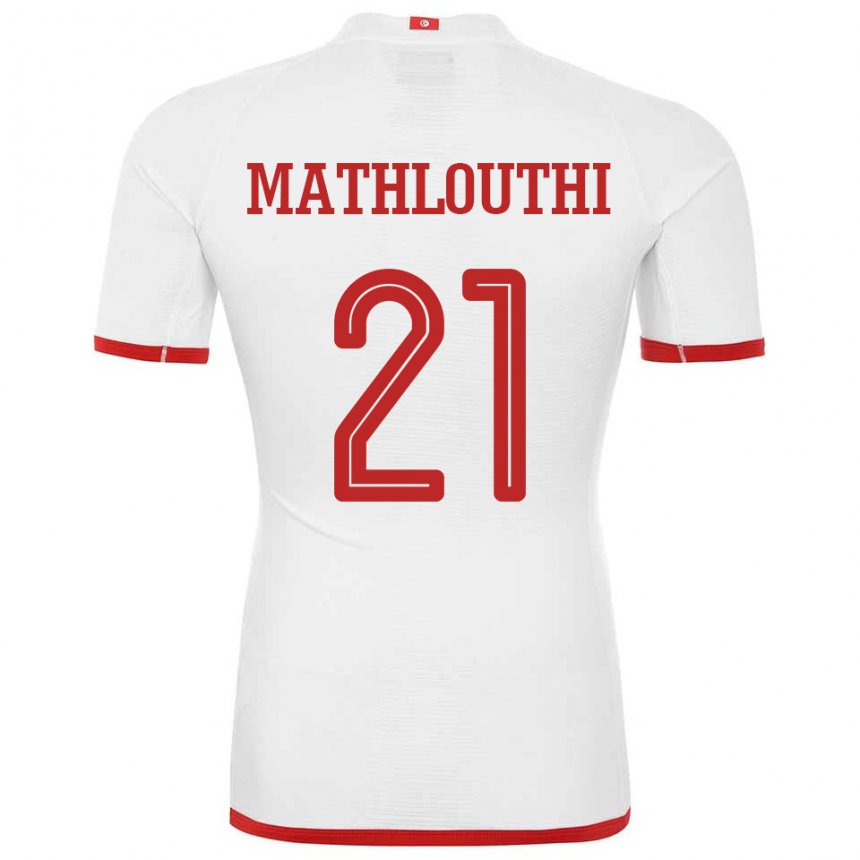 Kinder Tunesische Hamza Mathlouthi #21 Weiß Auswärtstrikot Trikot 22-24 T-shirt Schweiz