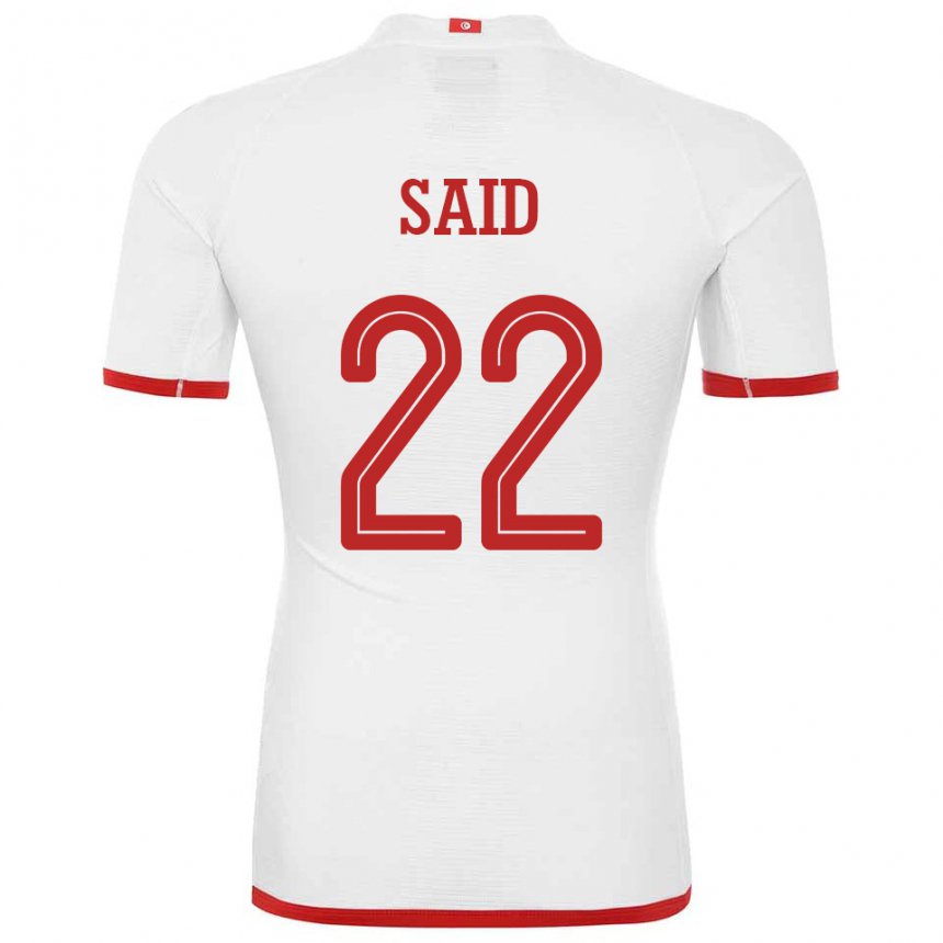 Enfant Maillot Tunisie Bechir Ben Said #22 Blanc Tenues Extérieur 22-24 T-shirt Suisse