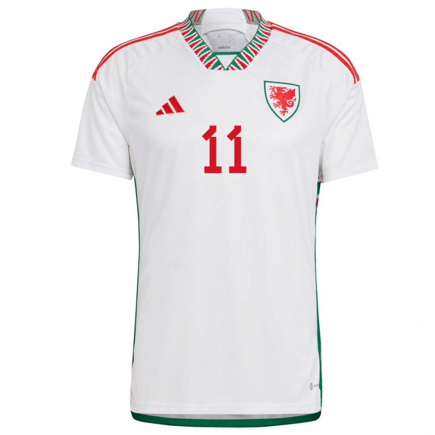 Kinder Walisische Gareth Bale #11 Weiß Auswärtstrikot Trikot 22-24 T-shirt Schweiz