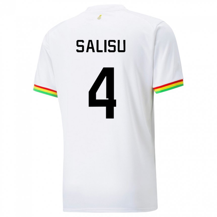 Herren Ghanaische Mohammed Salisu #4 Weiß Heimtrikot Trikot 22-24 T-shirt Schweiz