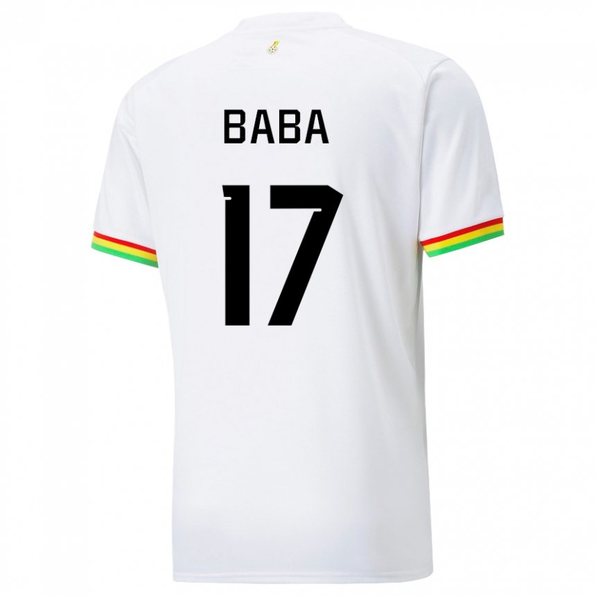 Herren Ghanaische Abdul-rahman Baba #17 Weiß Heimtrikot Trikot 22-24 T-shirt Schweiz