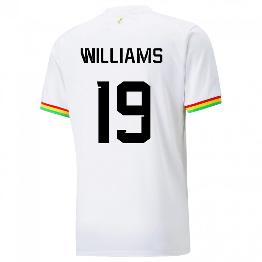 Herren Ghanaische Inaki Williams #19 Weiß Heimtrikot Trikot 22-24 T-shirt Schweiz