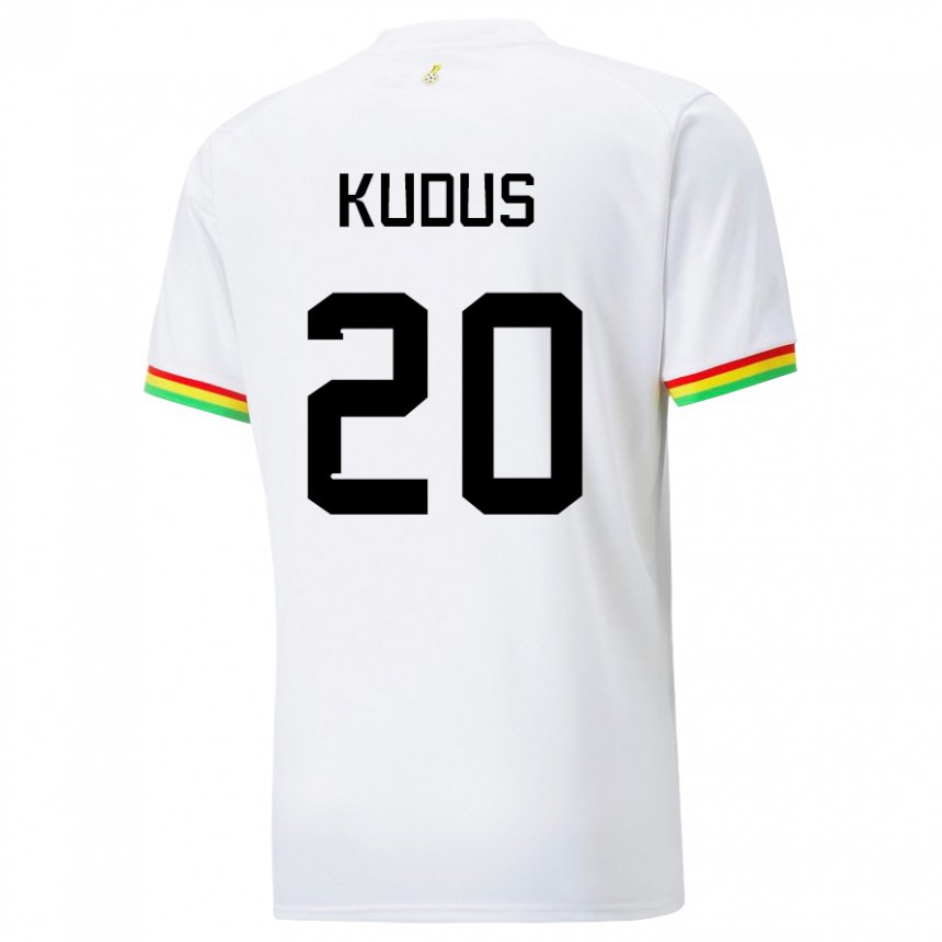 Herren Ghanaische Mohammed Kudus #20 Weiß Heimtrikot Trikot 22-24 T-shirt Schweiz