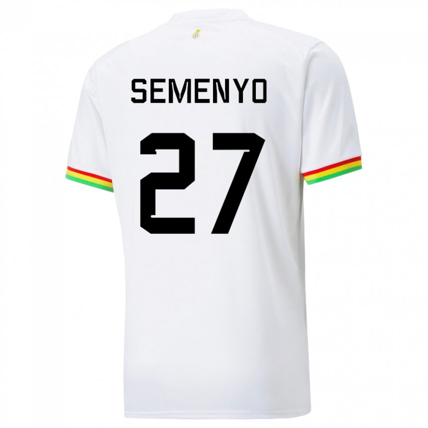 Herren Ghanaische Antoine Semenyo #27 Weiß Heimtrikot Trikot 22-24 T-shirt Schweiz