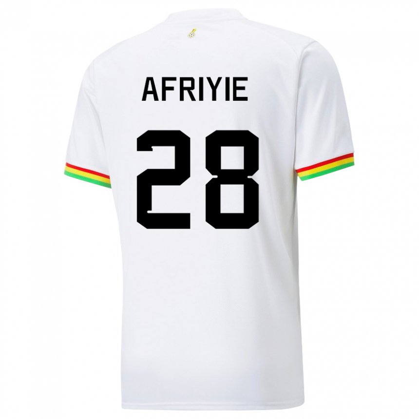 Herren Ghanaische Daniel Afriyie #28 Weiß Heimtrikot Trikot 22-24 T-shirt Schweiz