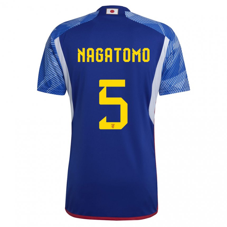 Herren Japanische Yuto Nagatomo #5 Königsblau Heimtrikot Trikot 22-24 T-shirt Schweiz