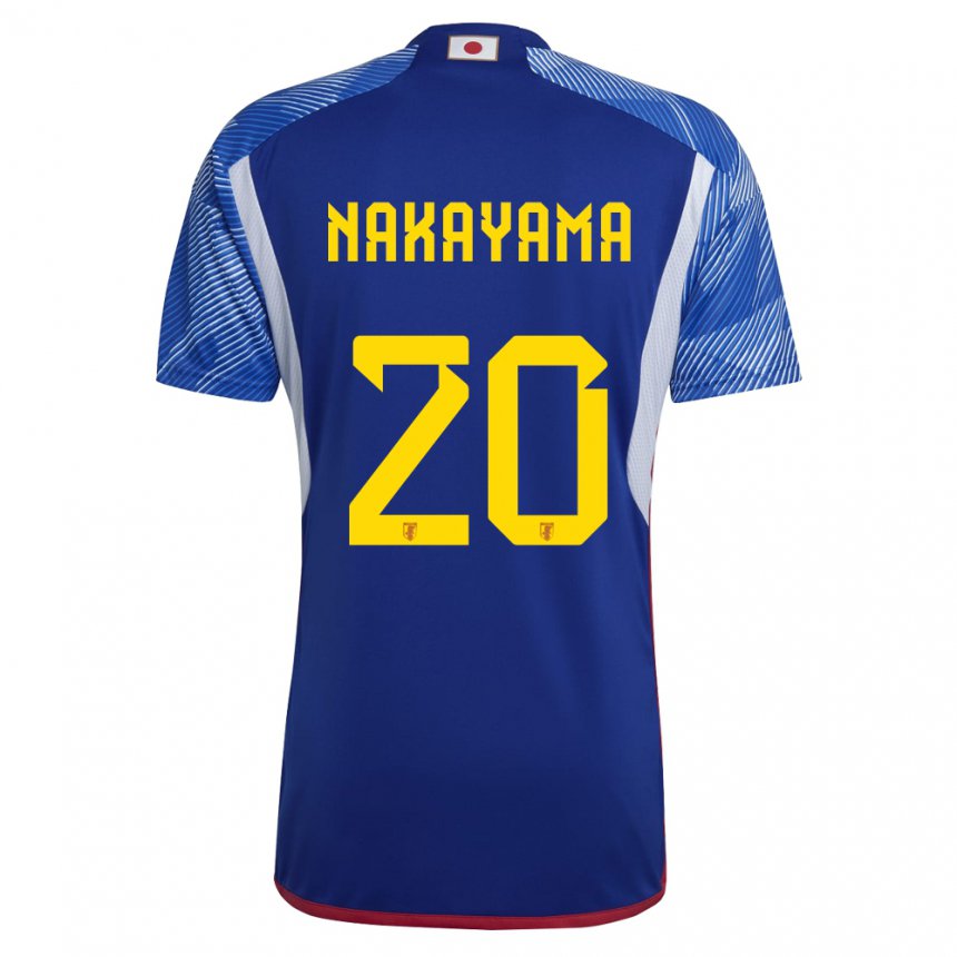 Herren Japanische Yuta Nakayama #20 Königsblau Heimtrikot Trikot 22-24 T-shirt Schweiz