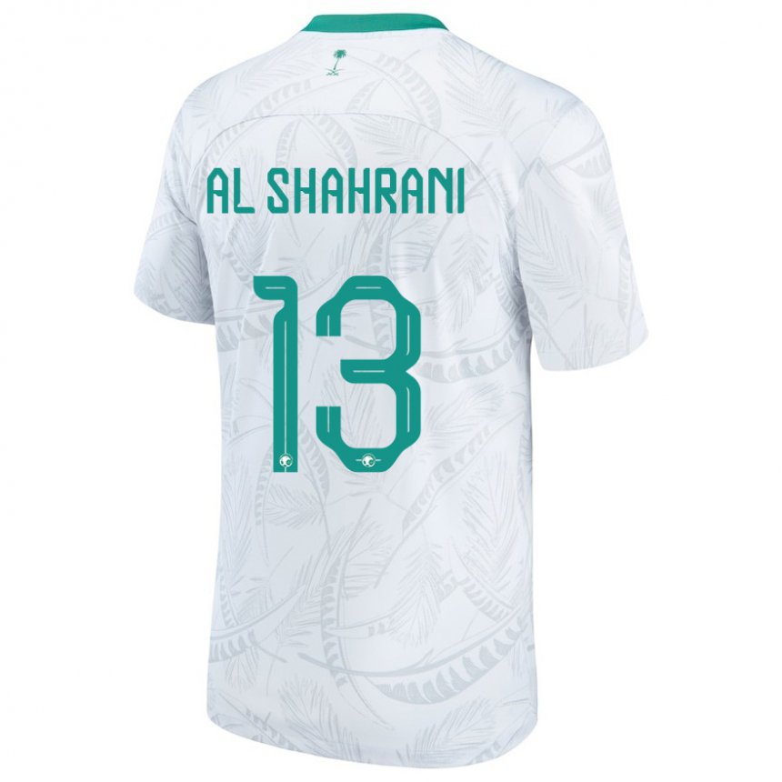 Homme Maillot Arabie Saoudite Yaseer Al Shahrani #13 Blanc Tenues Domicile 22-24 T-shirt Suisse