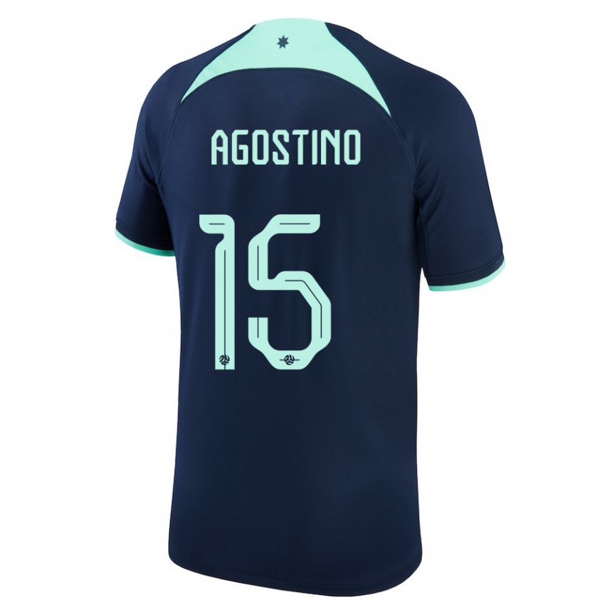 Herren Australische Nick D'agostino #15 Dunkelblau Auswärtstrikot Trikot 22-24 T-shirt Schweiz