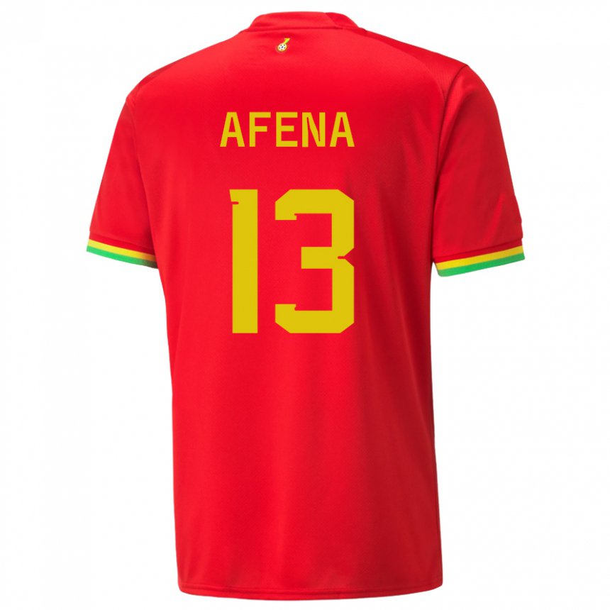 Herren Ghanaische Felix Afena-gyan #13 Rot Auswärtstrikot Trikot 22-24 T-shirt Schweiz