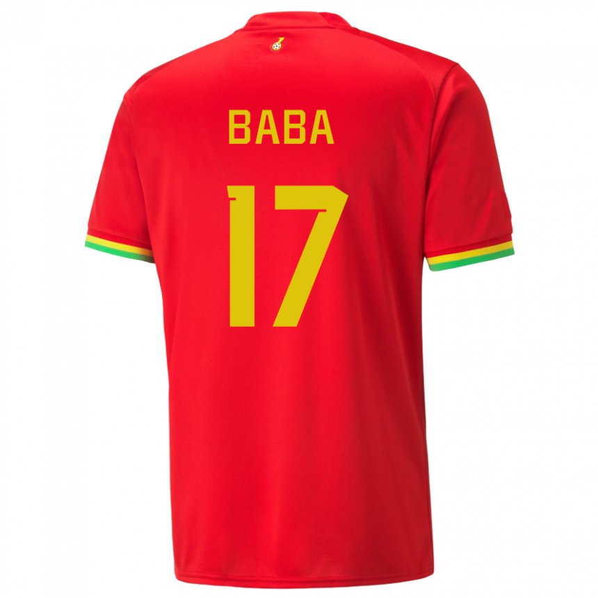 Herren Ghanaische Abdul-rahman Baba #17 Rot Auswärtstrikot Trikot 22-24 T-shirt Schweiz