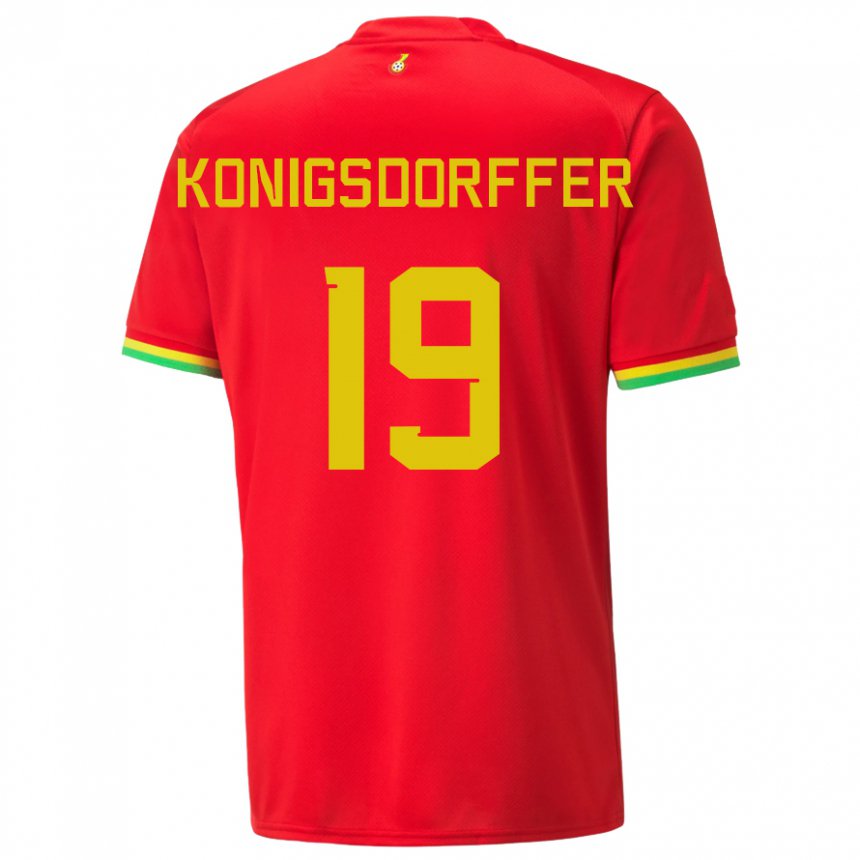 Herren Ghanaische Ransford-yeboah Konigsdorffer #19 Rot Auswärtstrikot Trikot 22-24 T-shirt Schweiz