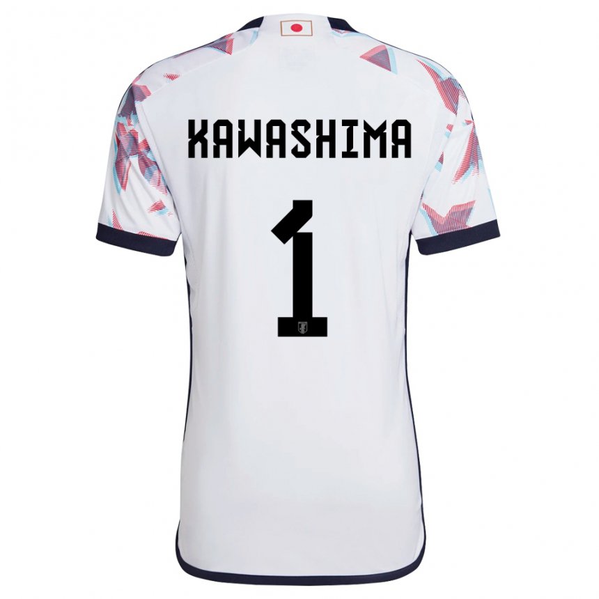 Herren Japanische Eiji Kawashima #1 Weiß Auswärtstrikot Trikot 22-24 T-shirt Schweiz