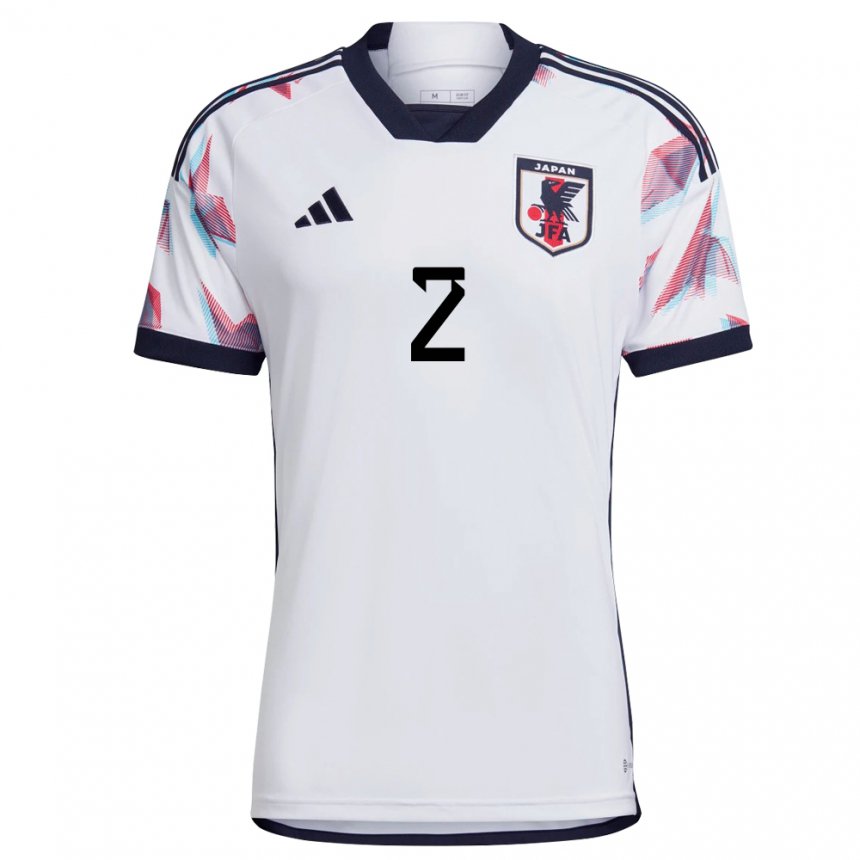 Herren Japanische Miki Yamane #2 Weiß Auswärtstrikot Trikot 22-24 T-shirt Schweiz