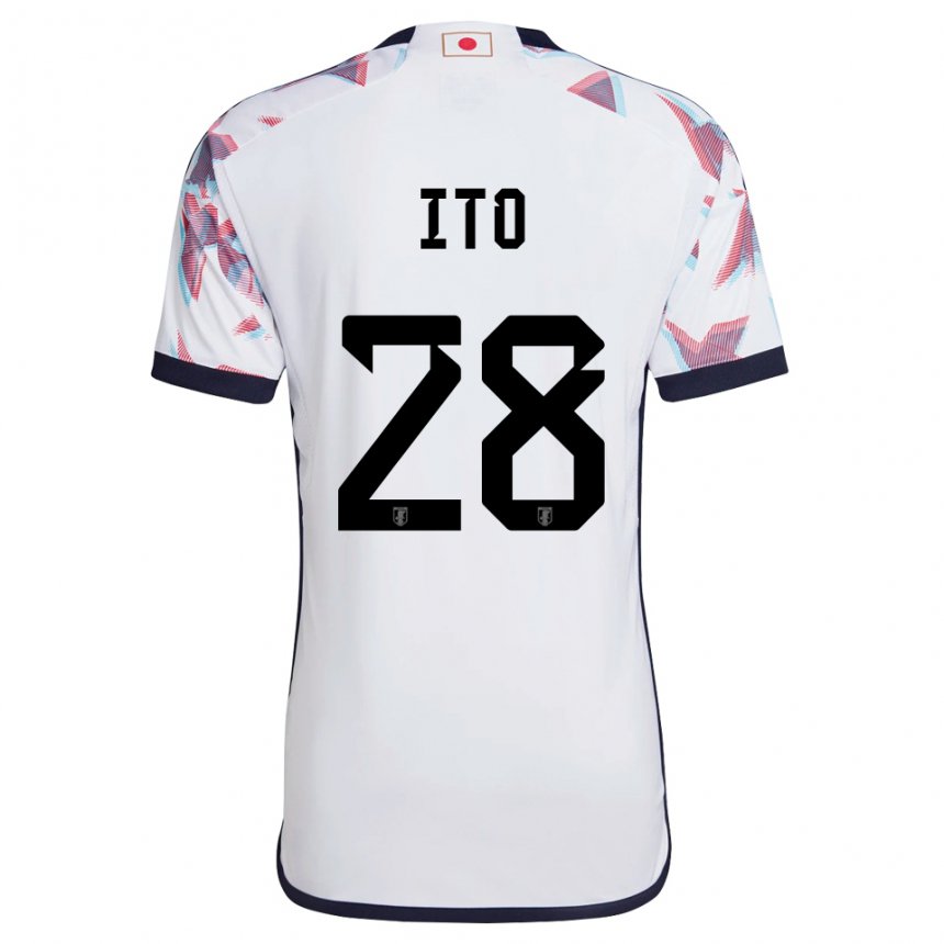 Herren Japanische Hiroki Ito #28 Weiß Auswärtstrikot Trikot 22-24 T-shirt Schweiz