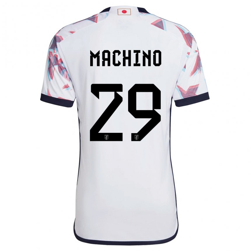 Herren Japanische Shuto Machino #29 Weiß Auswärtstrikot Trikot 22-24 T-shirt Schweiz