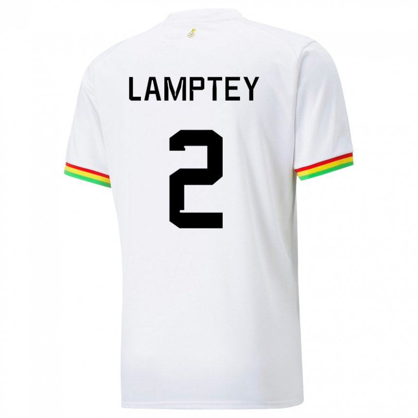 Damen Ghanaische Tariq Lamptey #2 Weiß Heimtrikot Trikot 22-24 T-shirt Schweiz