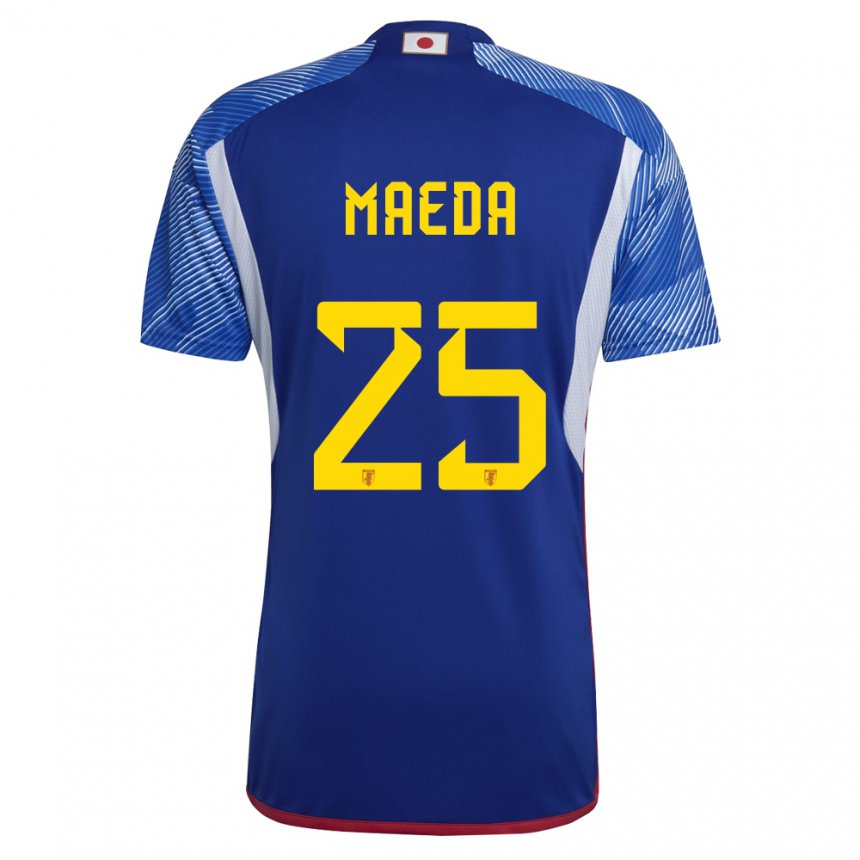 Damen Japanische Daizen Maeda #25 Königsblau Heimtrikot Trikot 22-24 T-shirt Schweiz