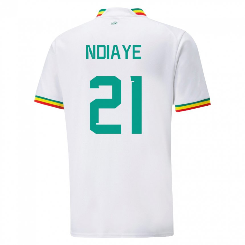 Damen Senegalesische Iliman Ndiaye #21 Weiß Heimtrikot Trikot 22-24 T-shirt Schweiz