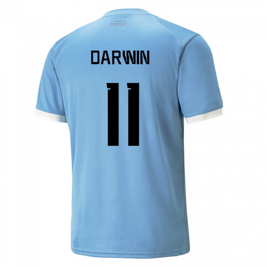 Damen Uruguayische Darwin Nunez #11 Blau Heimtrikot Trikot 22-24 T-shirt Schweiz