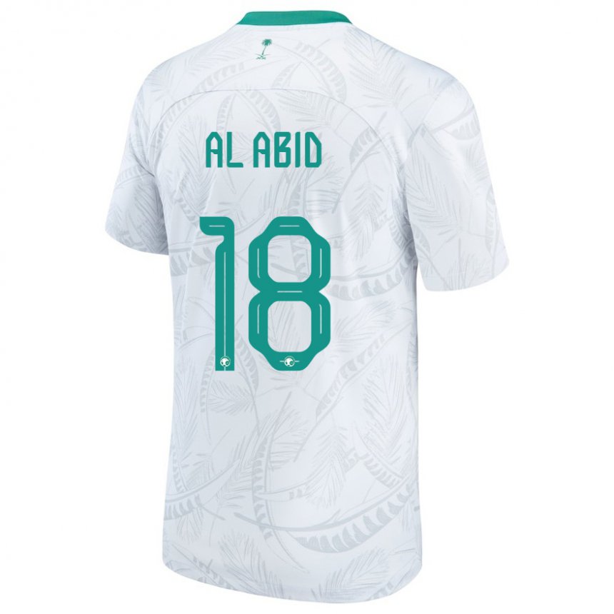 Damen Saudi-arabische Nawaf Al Abid #18 Weiß Heimtrikot Trikot 22-24 T-shirt Schweiz
