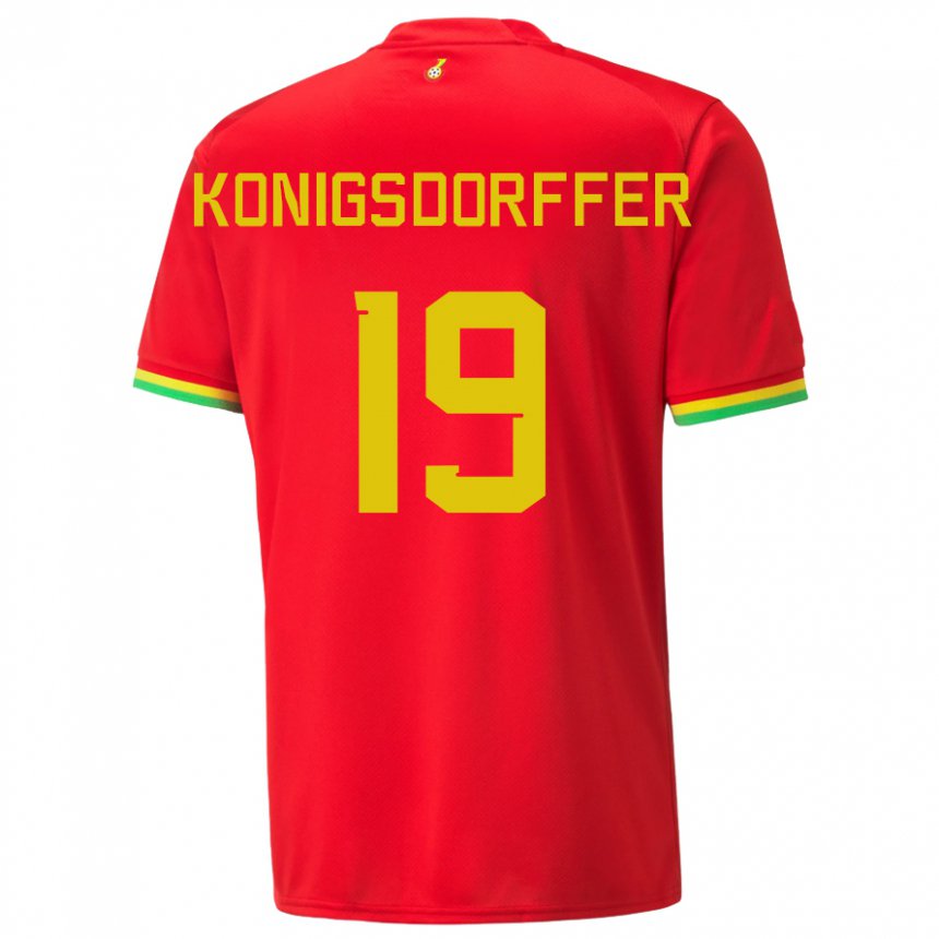 Damen Ghanaische Ransford-yeboah Konigsdorffer #19 Rot Auswärtstrikot Trikot 22-24 T-shirt Schweiz