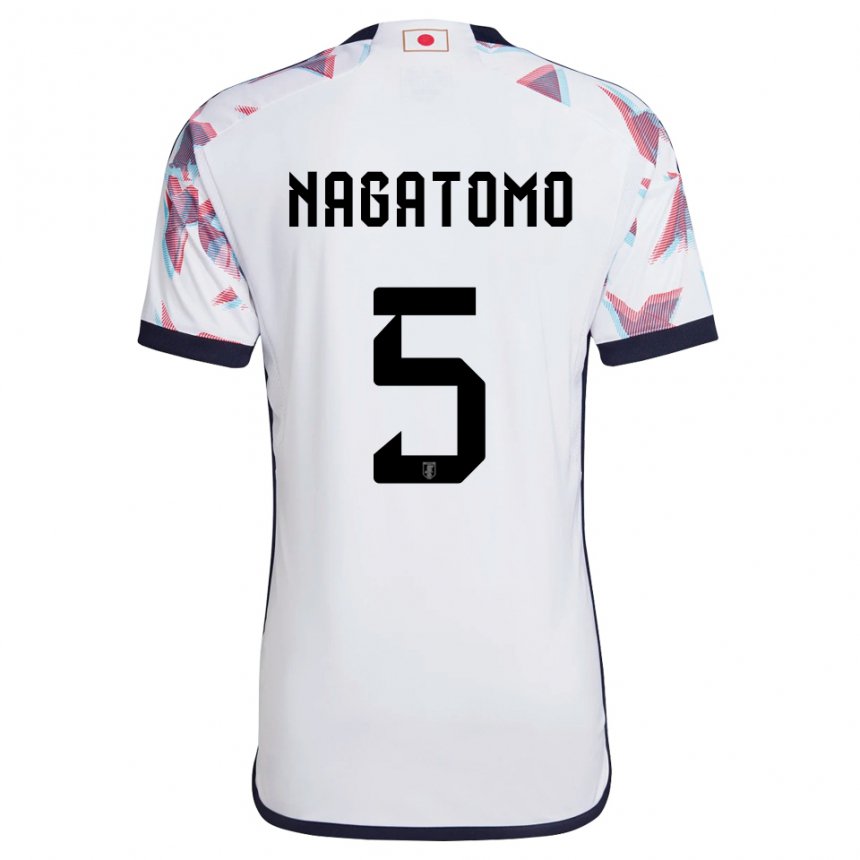 Damen Japanische Yuto Nagatomo #5 Weiß Auswärtstrikot Trikot 22-24 T-shirt Schweiz