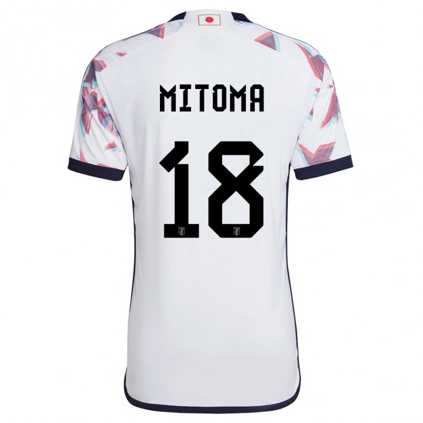 Damen Japanische Kaoru Mitoma #18 Weiß Auswärtstrikot Trikot 22-24 T-shirt Schweiz