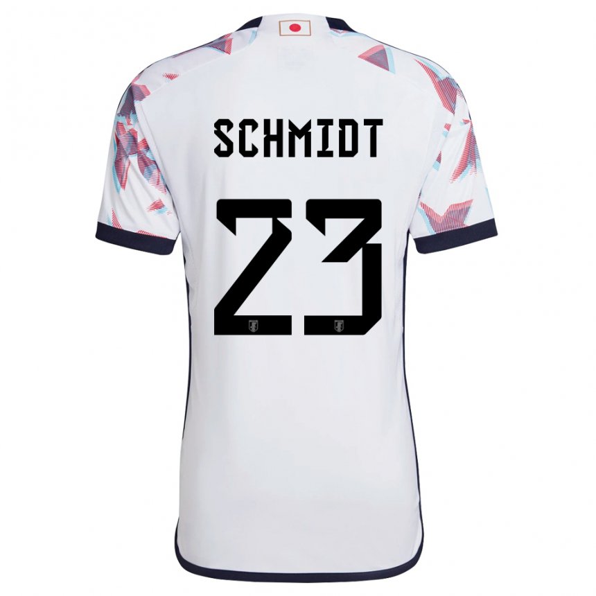 Damen Japanische Daniel Schmidt #23 Weiß Auswärtstrikot Trikot 22-24 T-shirt Schweiz