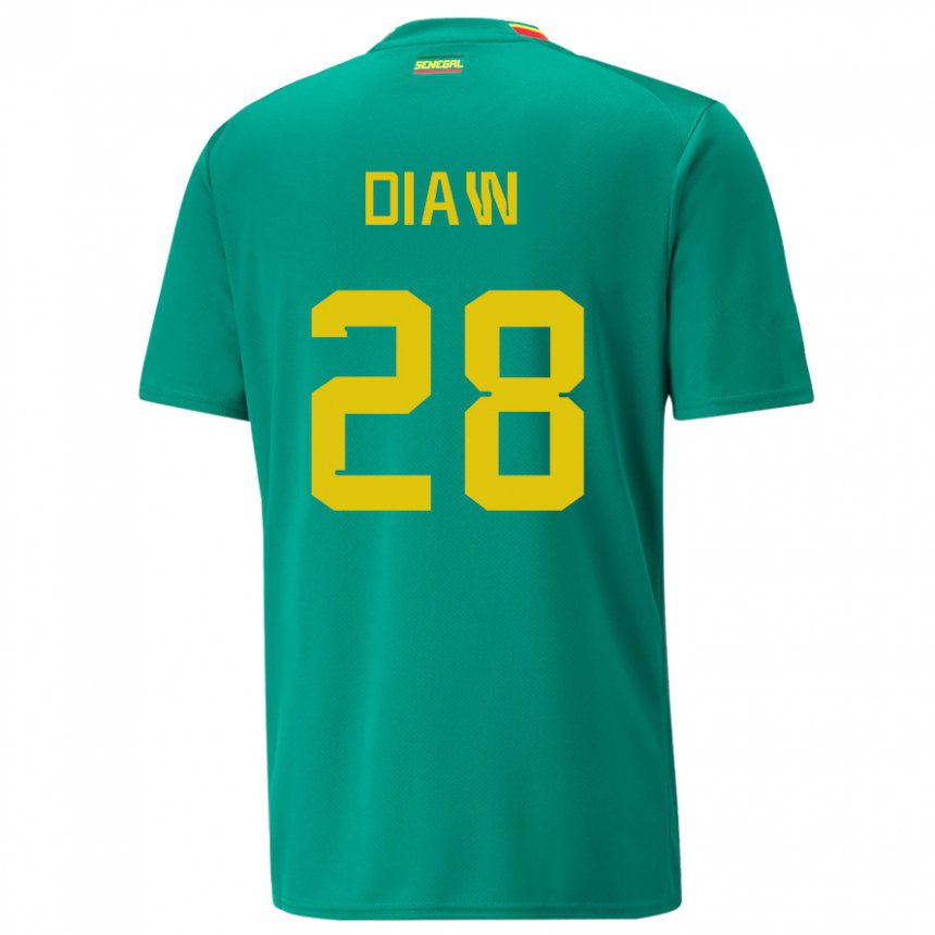 Damen Senegalesische Mory Diaw #28 Grün Auswärtstrikot Trikot 22-24 T-shirt Schweiz